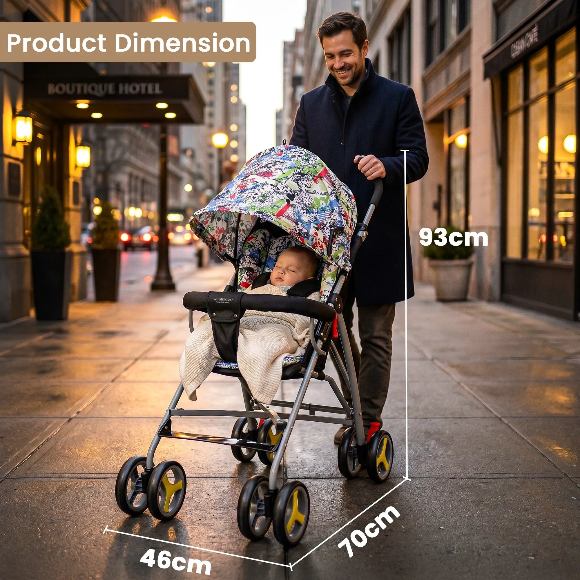 Whimsikidz Tag - Along Travel Stroller