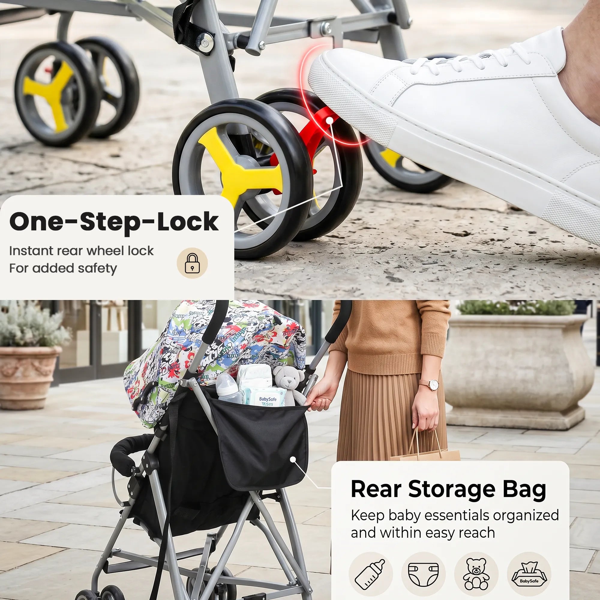 Whimsikidz Tag - Along Travel Stroller